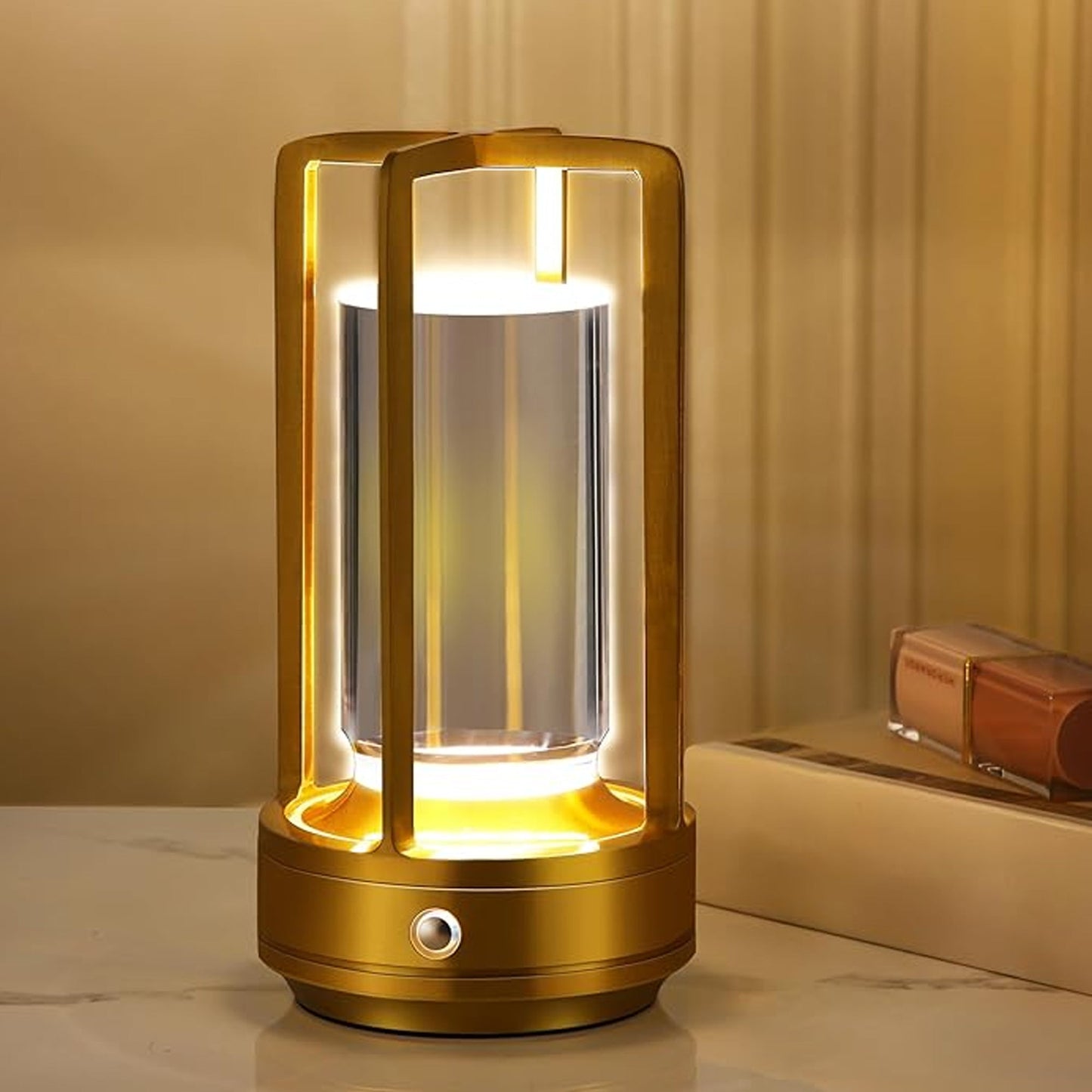 Luminique Crystal Portable Lamp