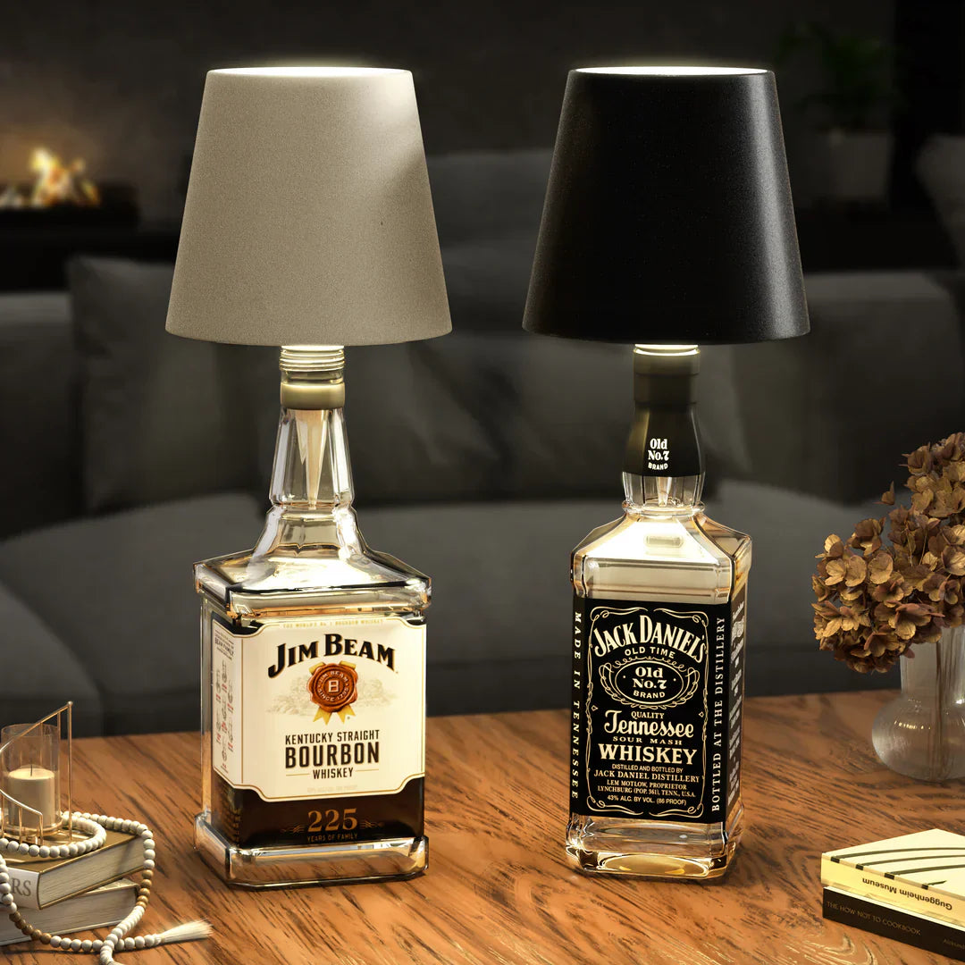 AuraLite Wireless Bottle Lamp - Rechargeable