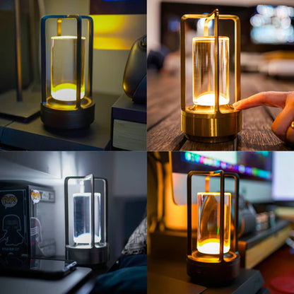 Luminique Crystal Portable Lamp