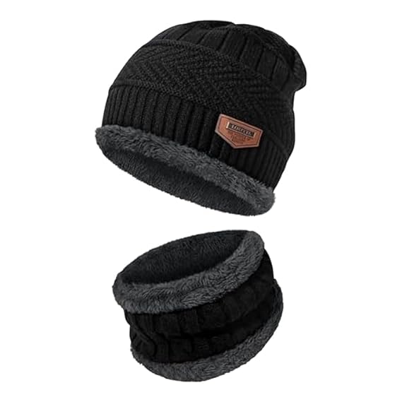 Wool Beanie Cap + FREE Muffler