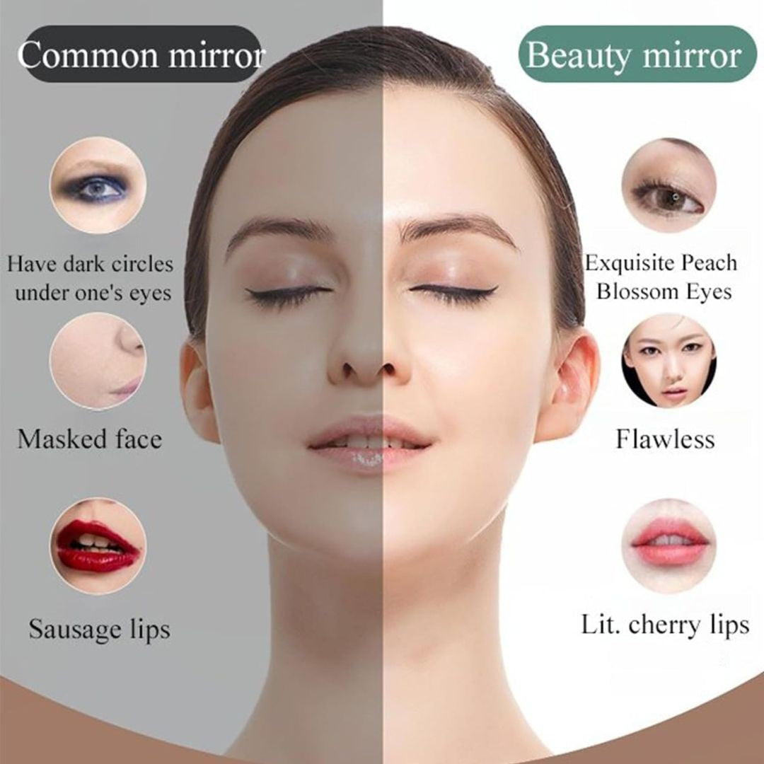 Gleamora™ Makeup Vanity With LED Mirror
