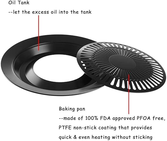 Smokeless Non-Stick Barbeque Grill for Oil Free Cooking