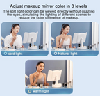 Multifold LED Makeup Mirror