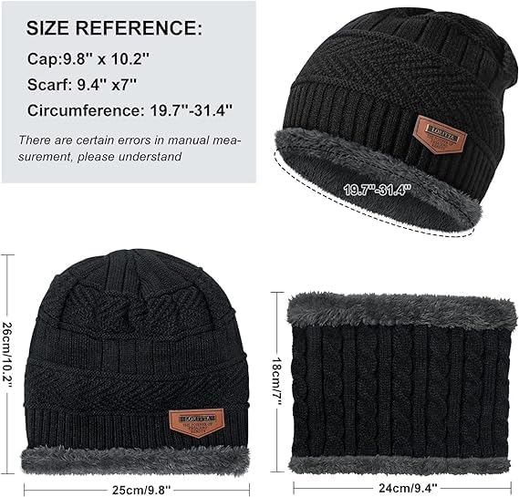 Wool Beanie Cap + FREE Muffler