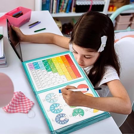 Magnetic Book Fraction Puzzle For Children