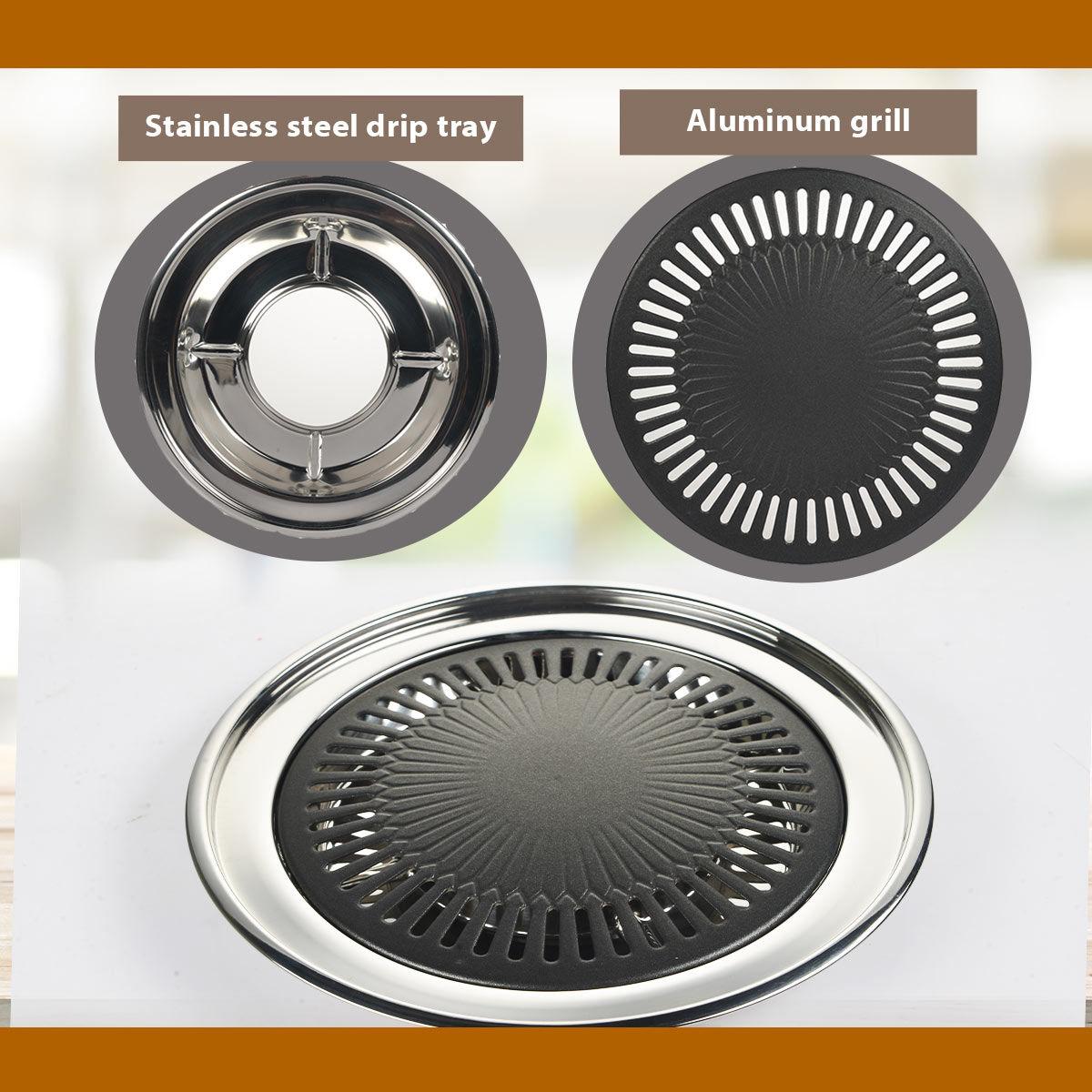 Smokeless Non-Stick Barbeque Grill for Oil Free Cooking