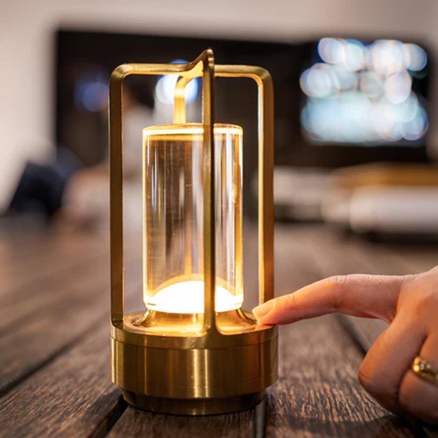 Luminique Crystal Portable Lamp