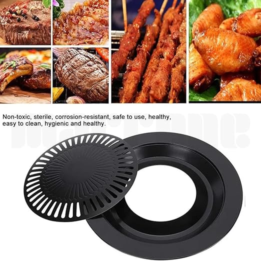 Smokeless Non-Stick Barbeque Grill for Oil Free Cooking