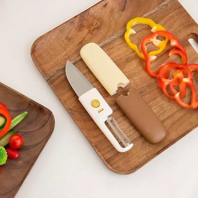 SlicePeel™ Multifunctional 2-in-1 Peeler with Knife