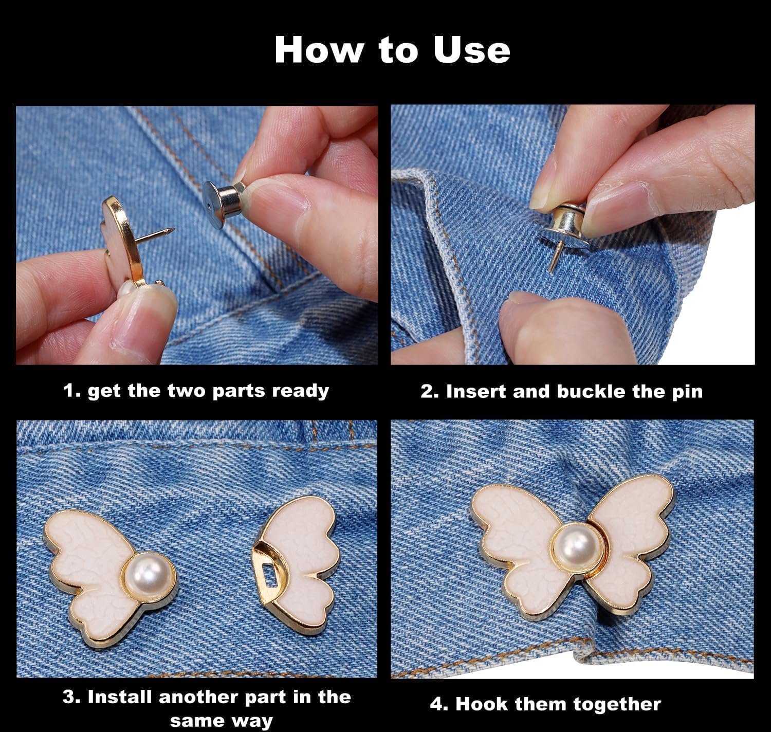 BuckleFly™ Belt clips (Pack of 4 pcs)