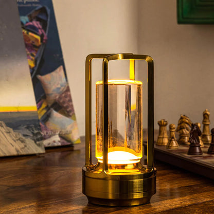 Luminique Crystal Portable Lamp