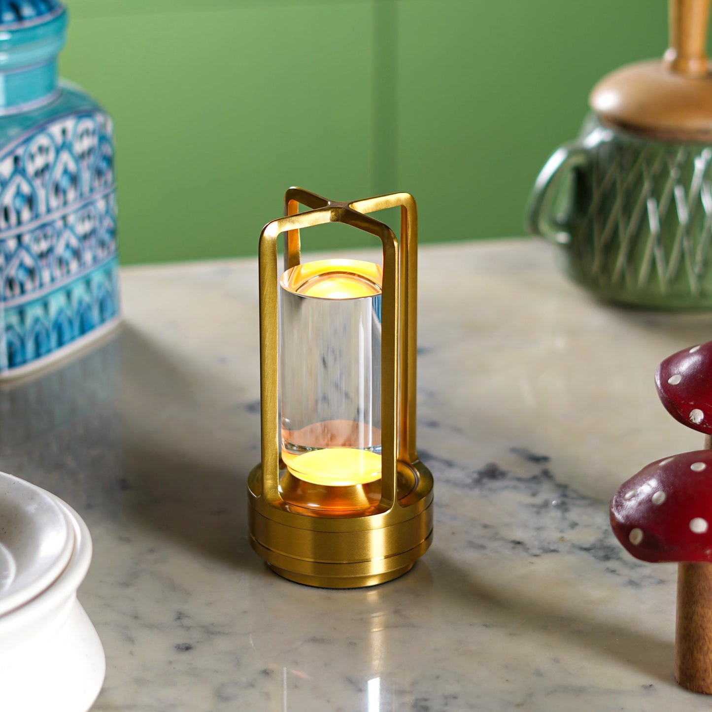 Luminique Crystal Portable Lamp