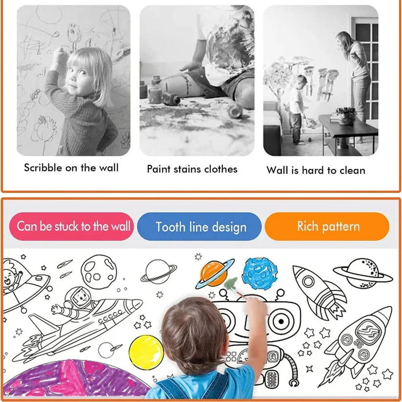 LittleDreamer Coloring Art Roll