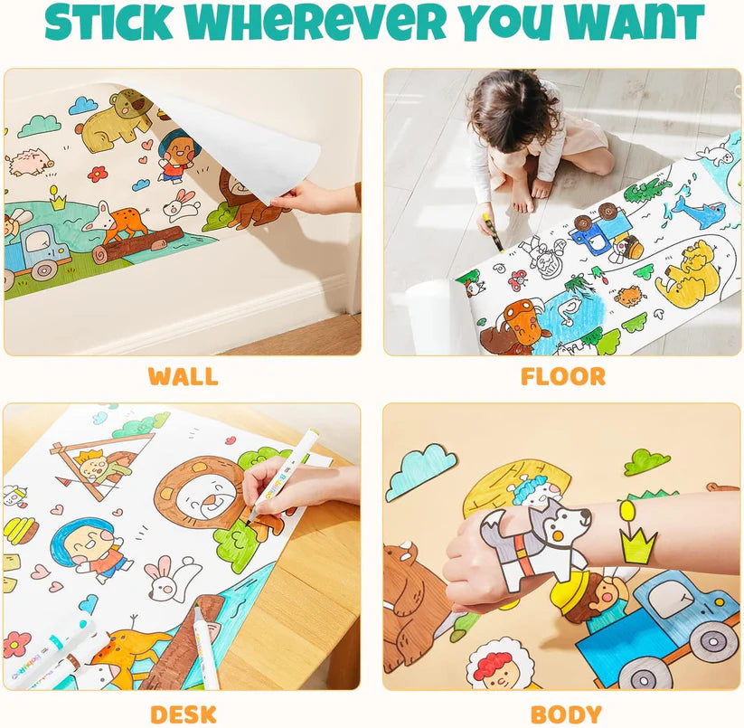 LittleDreamer Coloring Art Roll