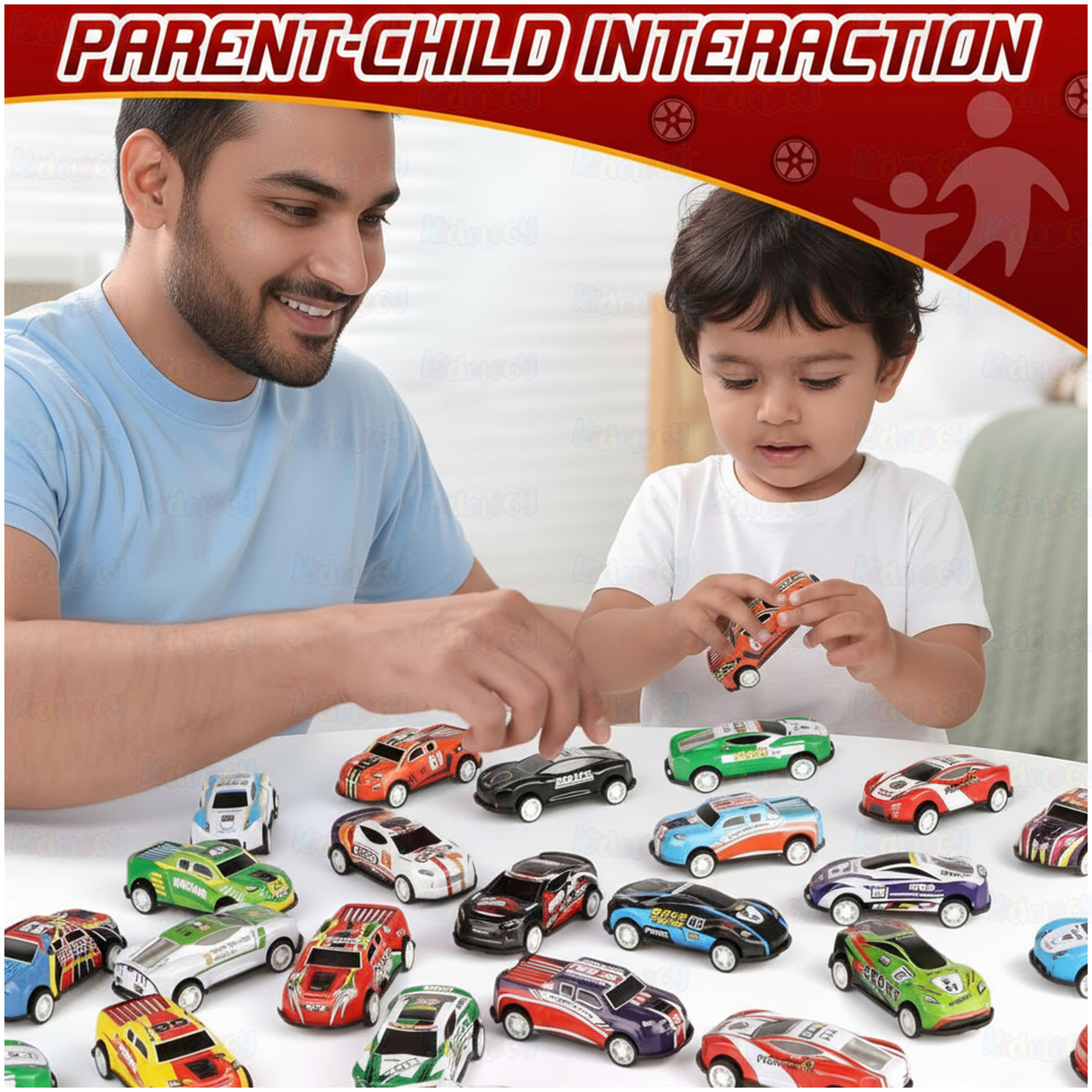 Pullback car set toy 48 pcs