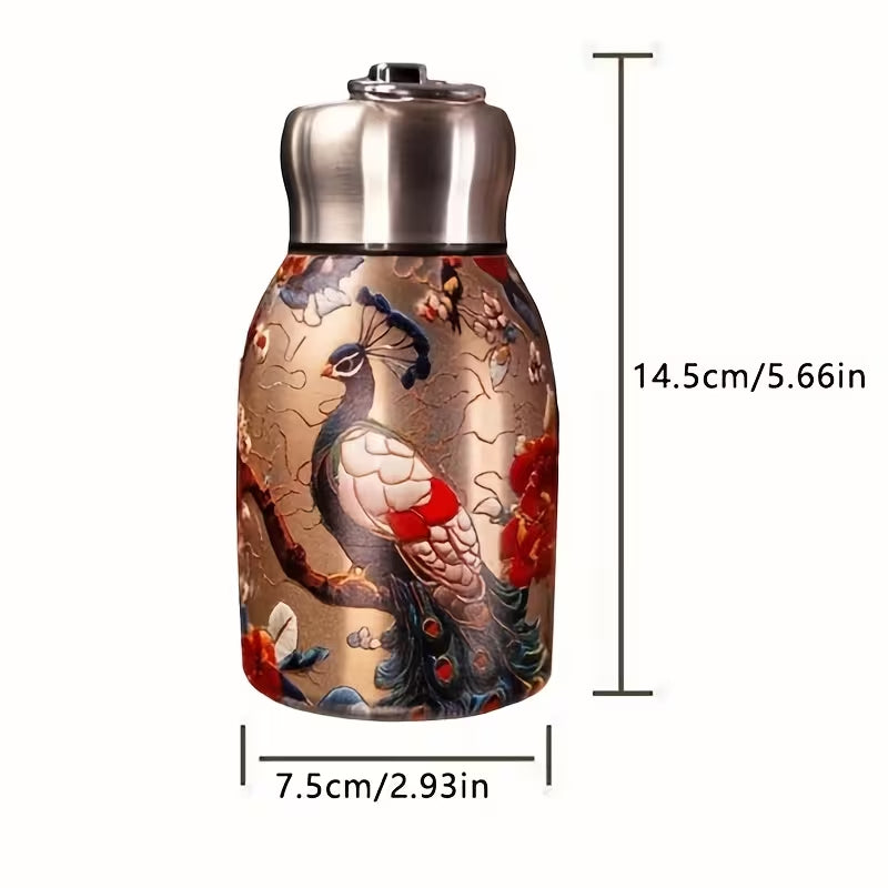 Peacock water bottle