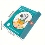 Magnetic book fraction puzzle for children