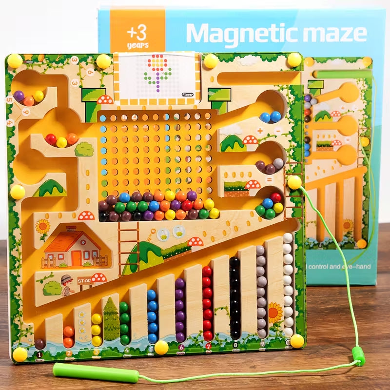 Fun Magnetic Maze Toy | For Hand Eye Co-ordication and Brain Development