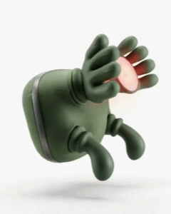 NEYEROS massage device with deep-kneading nodes