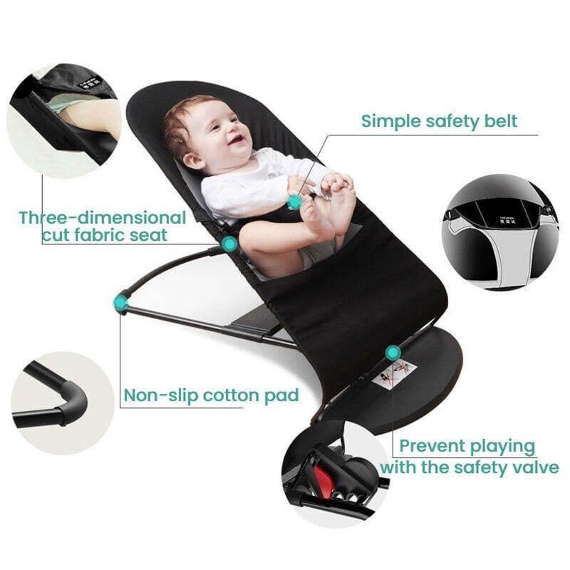 Portable Baby Bouncer Seat for Infants, 0-18 Months