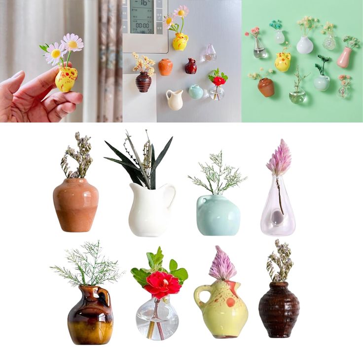 Fridge Magnet Pots