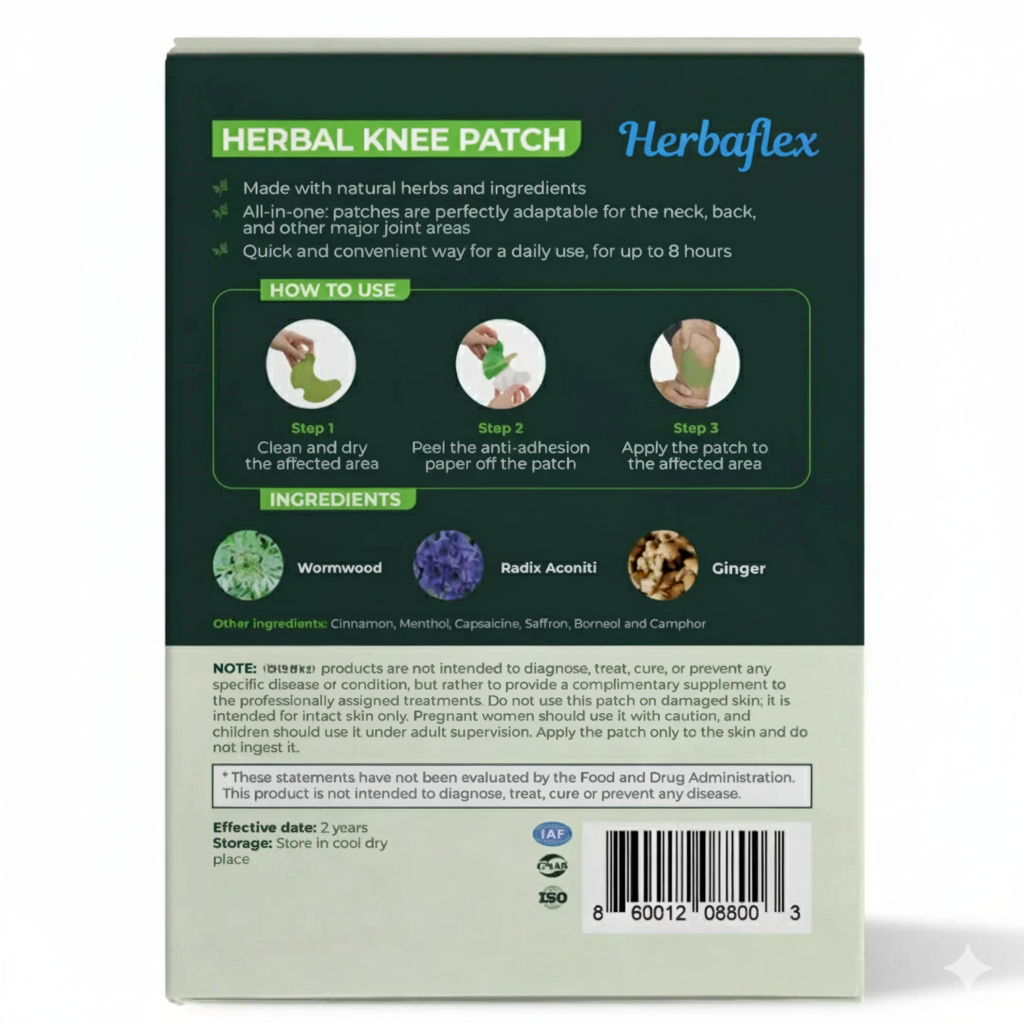 The Original HerbaFlex™ KNEE PATCHES