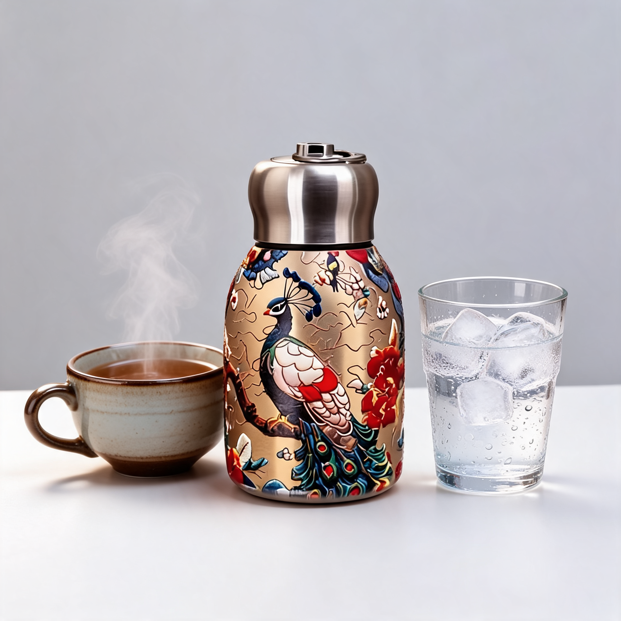 Peacock water bottle