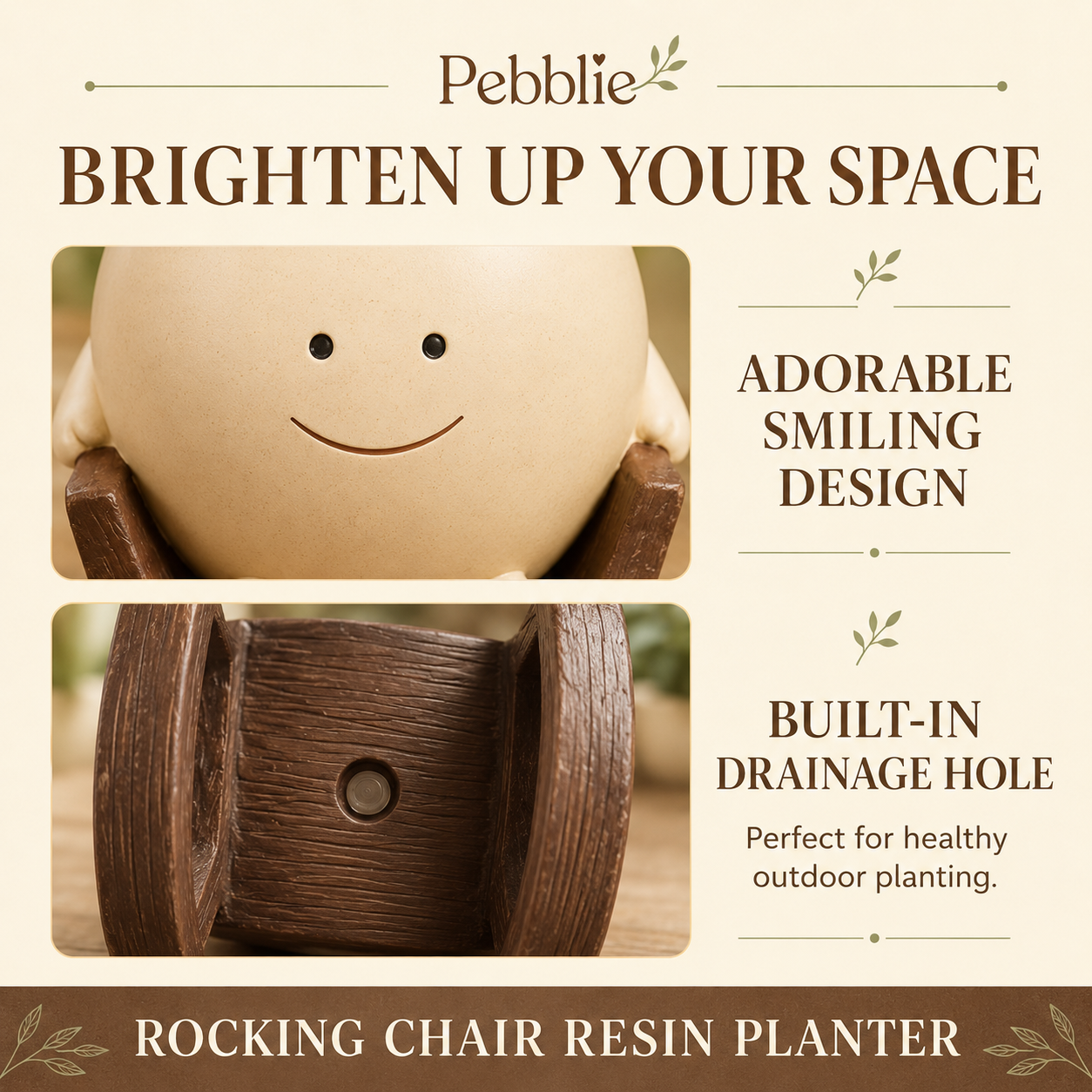 Pebblie™ Handmade Rocking Plant Pot