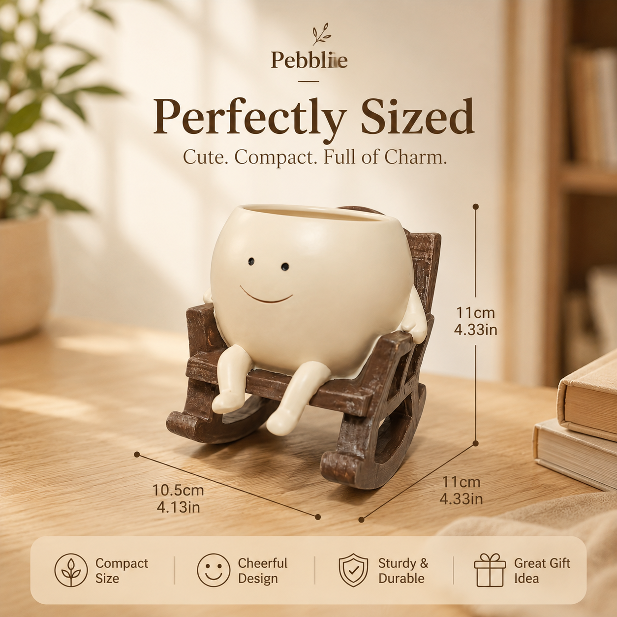 Pebblie™ Handmade Rocking Plant Pot